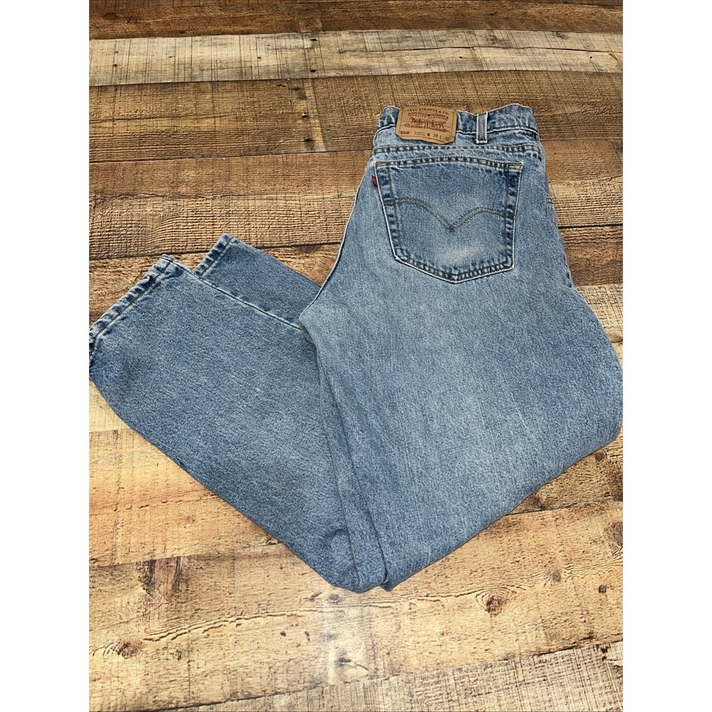 Vtg Levis 550 Jeans Mens 38 Tapered Y2K 90s Made in USA Relaxed Denim(2708)